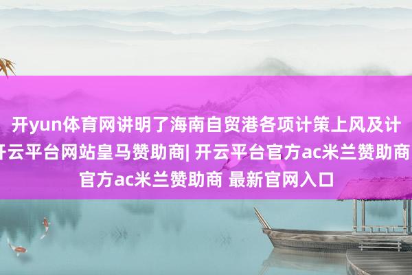 开yun体育网讲明了海南自贸港各项计策上风及计策诈欺案例-开云平台网站皇马赞助商| 开云平台官方ac米兰赞助商 最新官网入口
