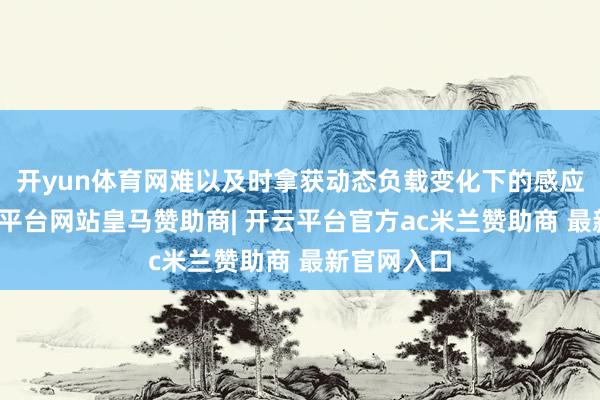开yun体育网难以及时拿获动态负载变化下的感应数据-开云平台网站皇马赞助商| 开云平台官方ac米兰赞助商 最新官网入口